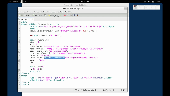 Screenshot vom Video