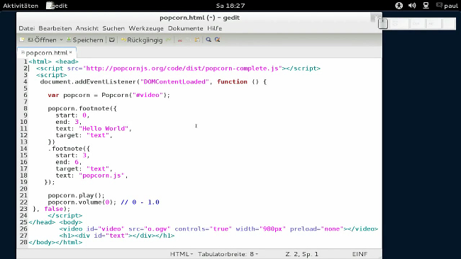 Screenshot vom Video